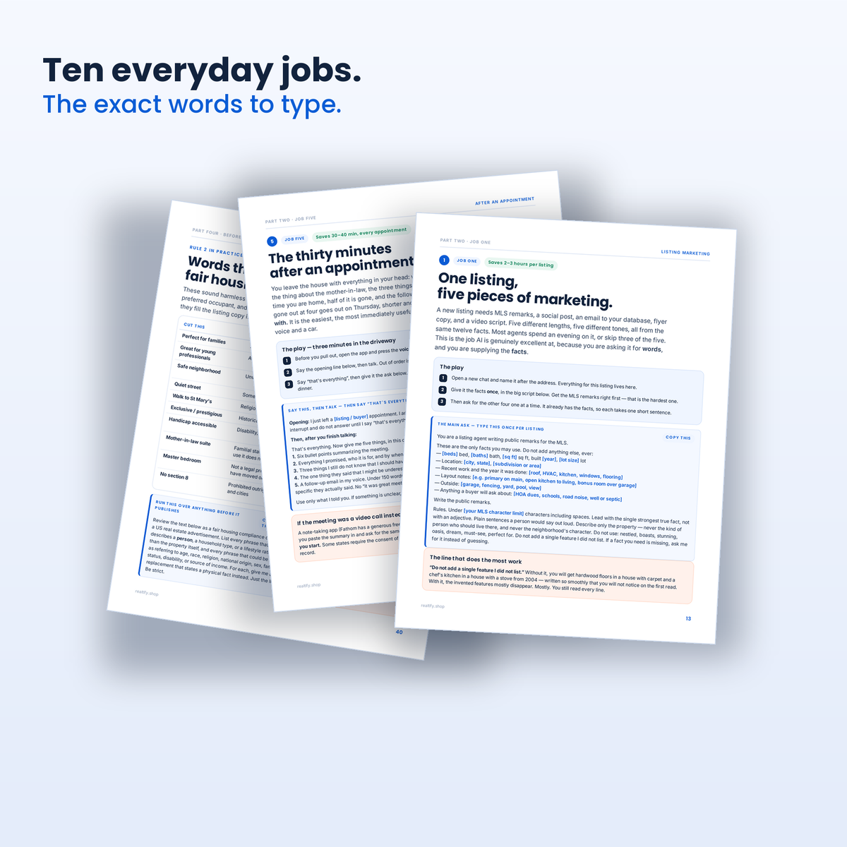 The Practical AI Handbook for Real Estate Agents (45-Page PDF + Live Tool Sheet)