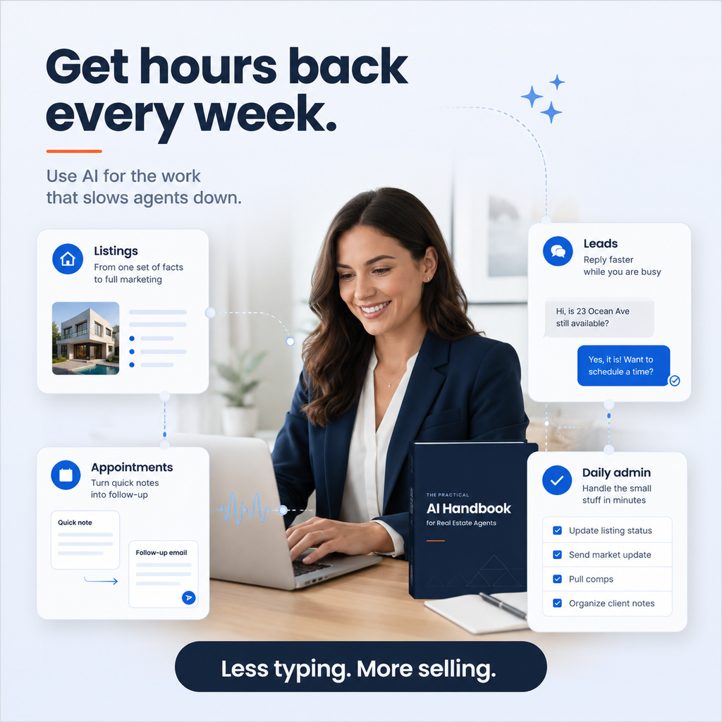 The Practical AI Handbook for Real Estate Agents (45-Page PDF + Live Tool Sheet)