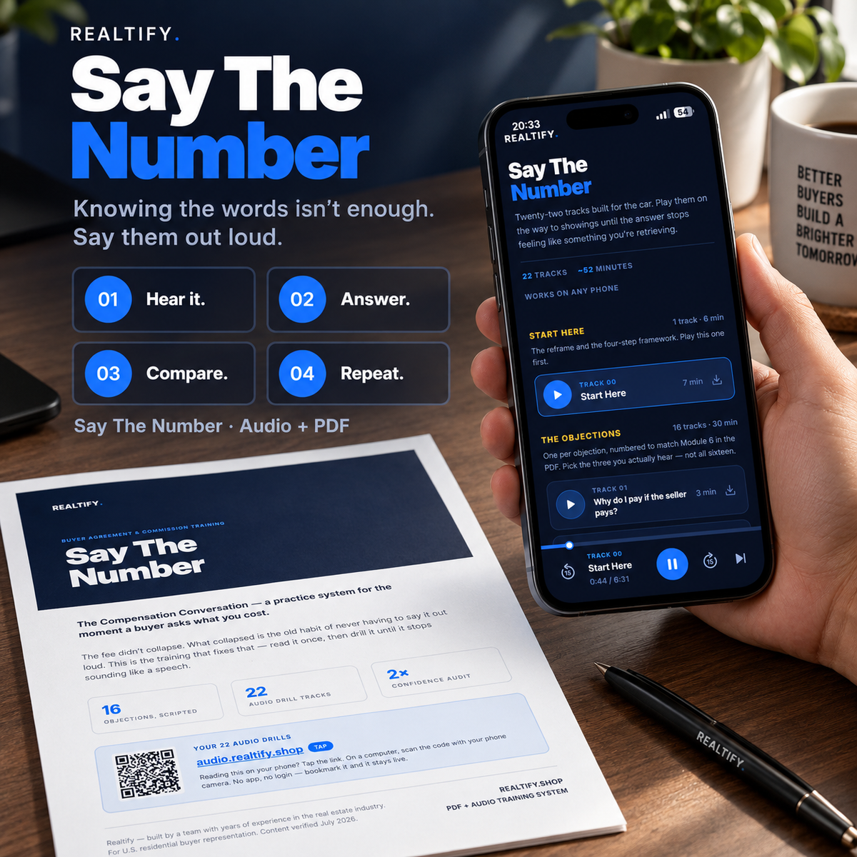 Say The Number — Buyer Agreement & Commission Conversation Training (Audio Drills + PDF)