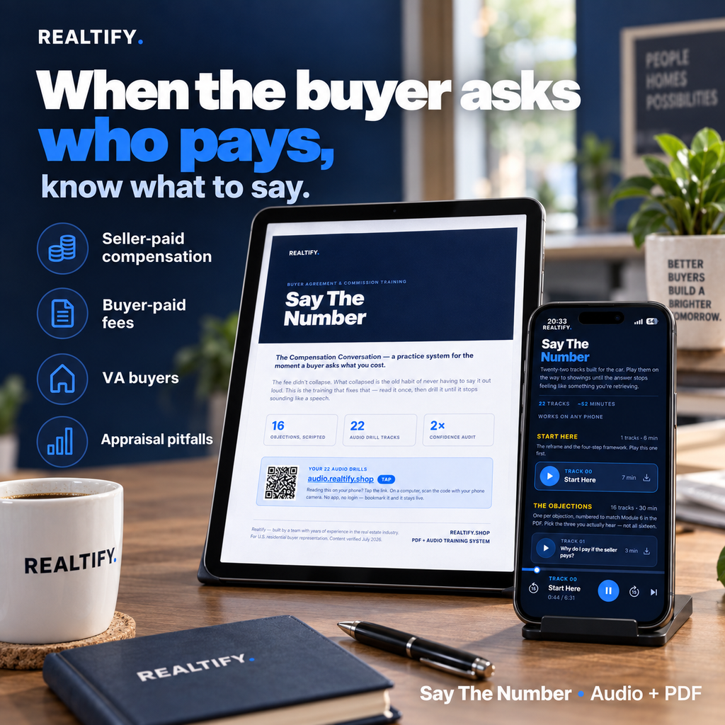 Say The Number — Buyer Agreement & Commission Conversation Training (Audio Drills + PDF)
