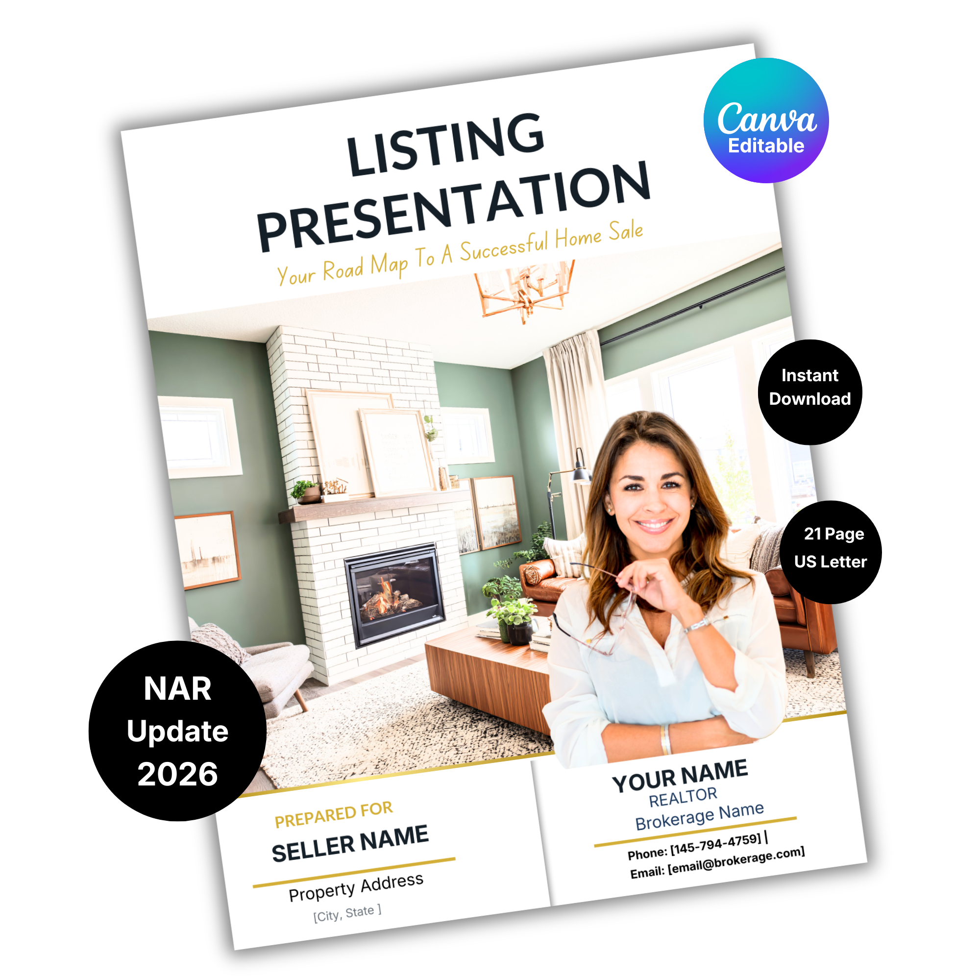 Listing Presentation System — Convert More Seller Consults (Canva-Editable)