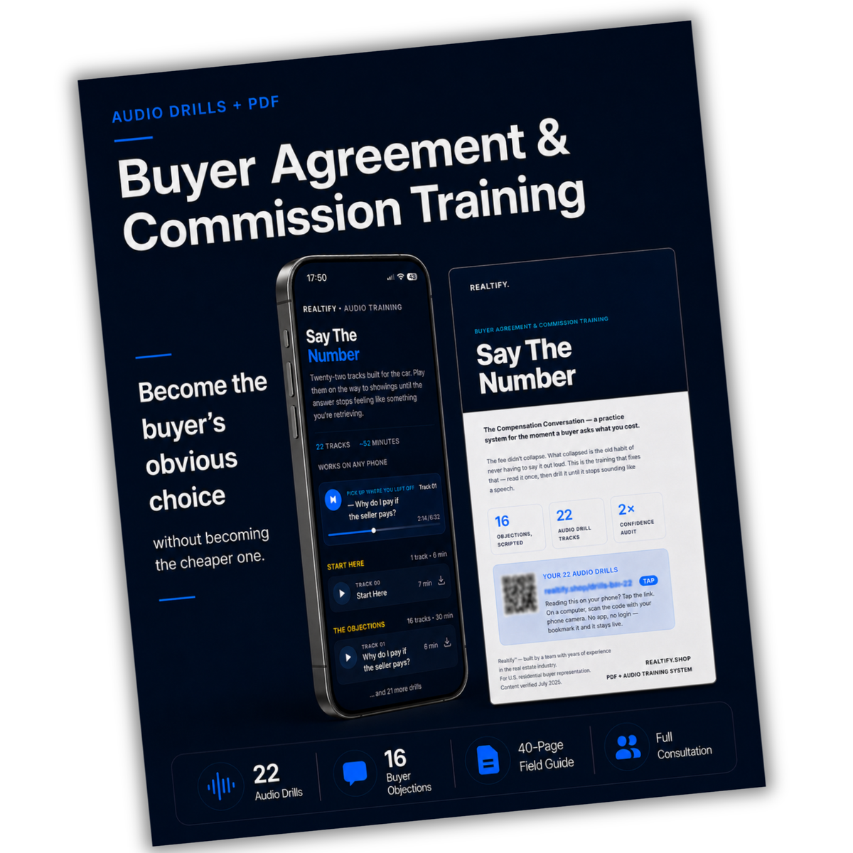 Say The Number — Buyer Agreement & Commission Conversation Training (Audio Drills + PDF)