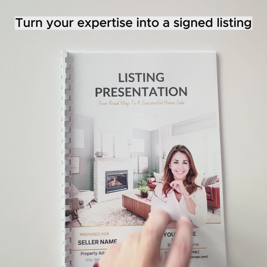 Listing Presentation System — Convert More Seller (Canva-Editable)