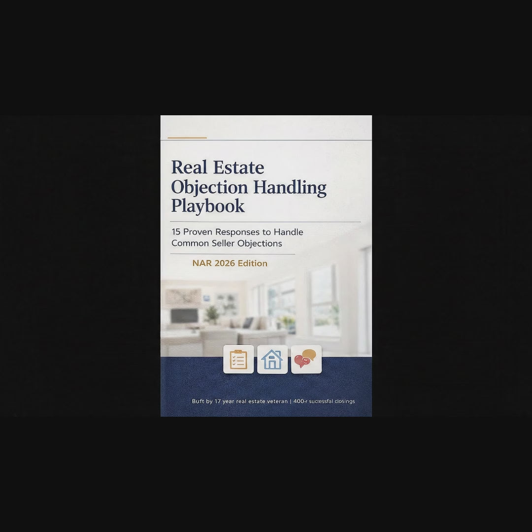 Listing Appointment Objection Playbook – Realtor Scripts That Convert